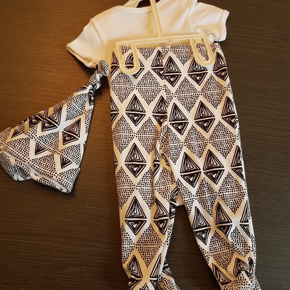NWT 3 pc baby outfit Pants Shirt Hat 6-9 mths Cute - Picture 2 of 6